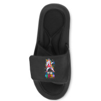 Unicorn Lover Pony Type Diabetic Sister Unicorn Diabetes Awareness 9 U Slide Sandal | Artistshot