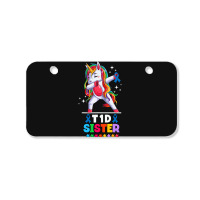 Unicorn Lover Pony Type Diabetic Sister Unicorn Diabetes Awareness 9 U Bicycle License Plate | Artistshot