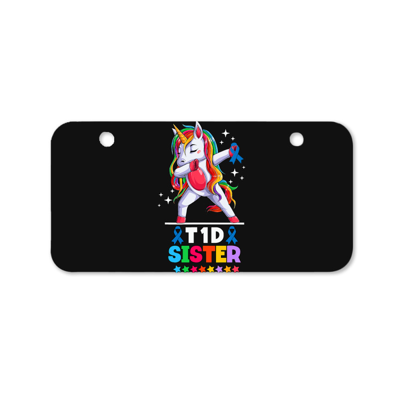 Unicorn Lover Pony Type Diabetic Sister Unicorn Diabetes Awareness 9 U Bicycle License Plate by circularflap | Artistshot