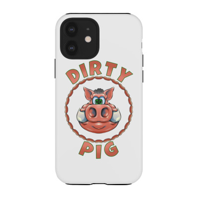 Dirty Funny Pig Iphone 12 Case Designed By Warning