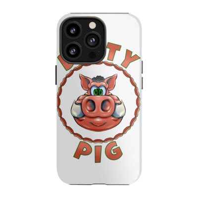 Dirty Funny Pig Iphone 13 Pro Case Designed By Warning
