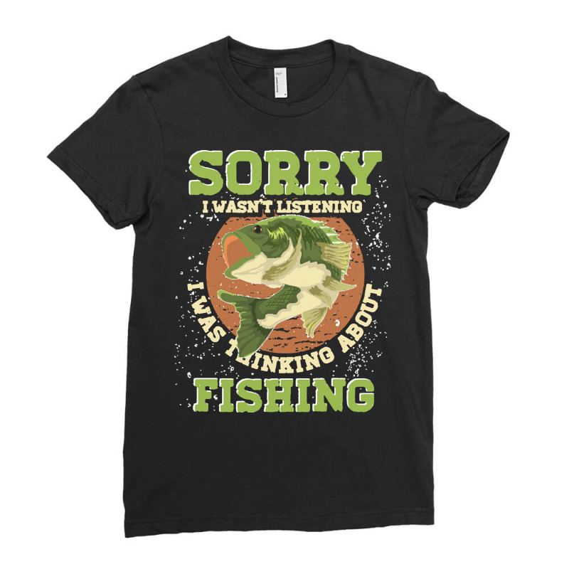 Fishing T  Shirt Angling Hobby Funny Fisherman Angle Fish Fishing T  S Ladies Fitted T-Shirt by partyguess | Artistshot