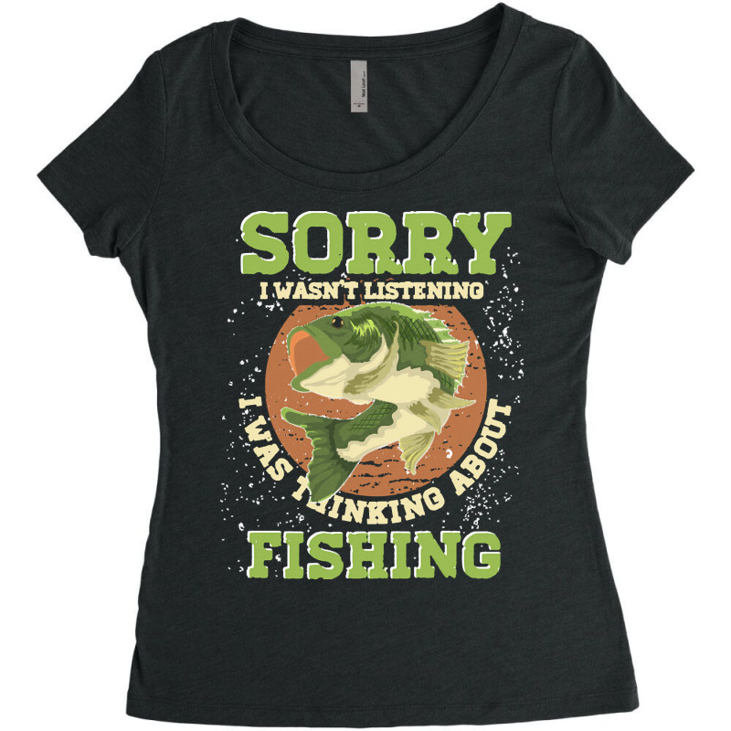 Fishing T  Shirt Angling Hobby Funny Fisherman Angle Fish Fishing T  S Women's Triblend Scoop T-shirt by partyguess | Artistshot