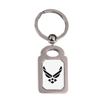 United States Symbol Silver Rectangle Keychain | Artistshot