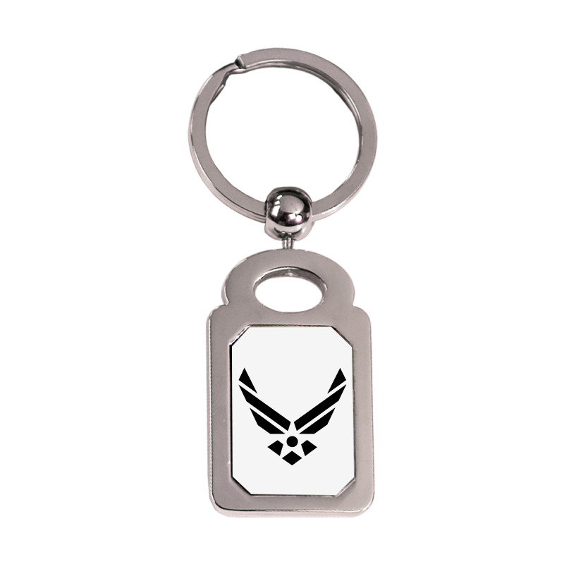 United States Symbol Silver Rectangle Keychain | Artistshot