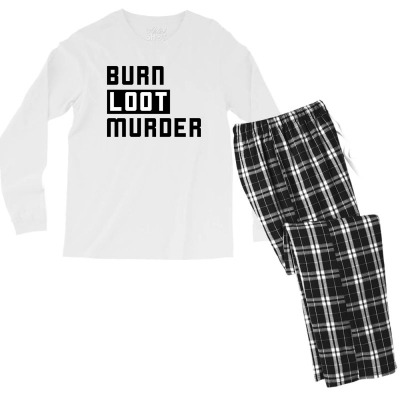 Justice Blm Action Men's Long Sleeve Pajama Set Designed By Warning