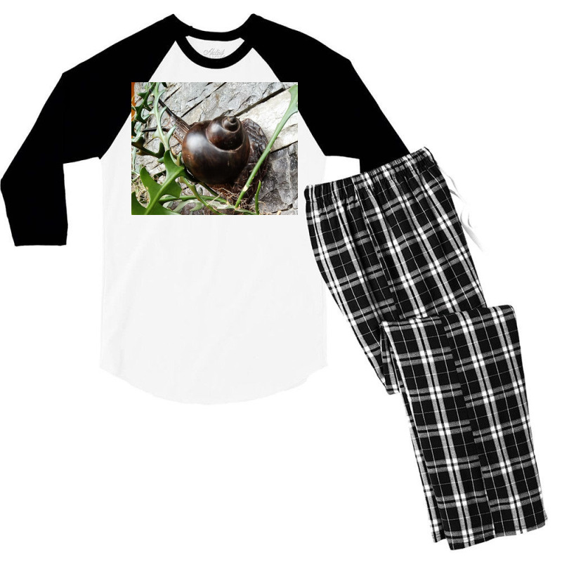 Snail Never Underestimate A Boy With A Snail T Shirt Men's 3/4 Sleeve Pajama Set by argo | Artistshot