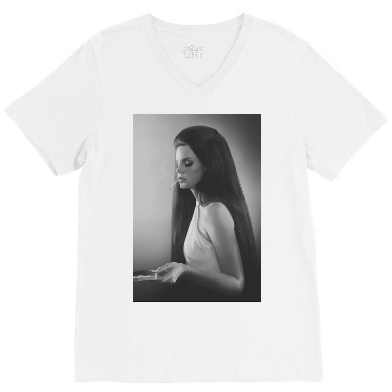 Lana Smooking V-Neck Tee by halseymaria | Artistshot