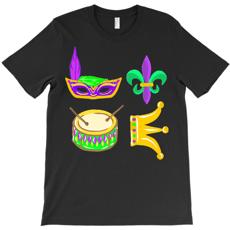 Mardi Gras Mask Parade Outfit Idea T  Shirt Mardi Grass Parade Outfit T-shirt | Artistshot