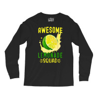 Awesome Lemonade Squad For Lemonade Stand Summer Vacation T Shirt Long Sleeve Shirts | Artistshot