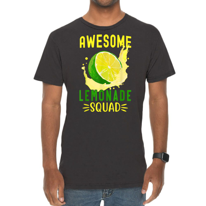 Awesome Lemonade Squad For Lemonade Stand Summer Vacation T Shirt Vintage T-Shirt by bibonzgulnacqo | Artistshot