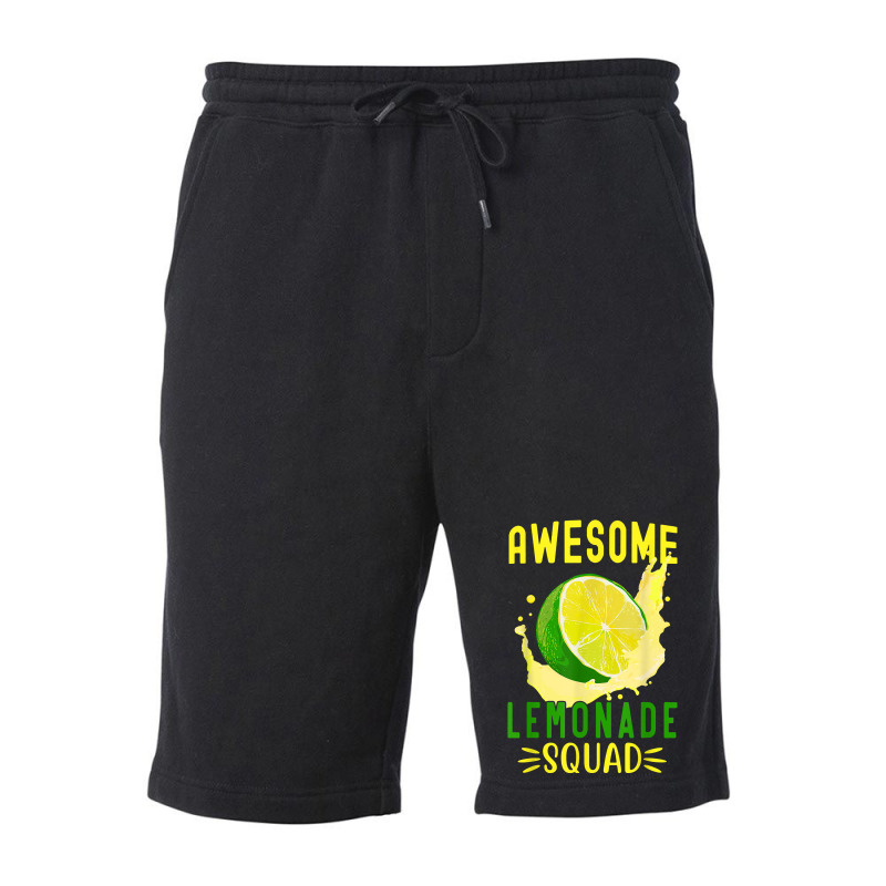 Awesome Lemonade Squad For Lemonade Stand Summer Vacation T Shirt Fleece Short by bibonzgulnacqo | Artistshot