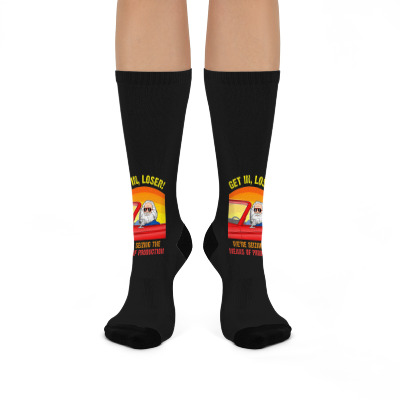 Loser Quotes Crew Socks Designed By Warning