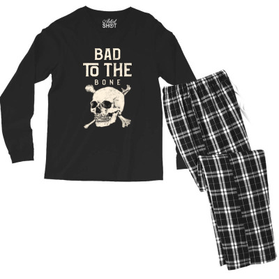 Bxd To The Bone Men's Long Sleeve Pajama Set Designed By Warning