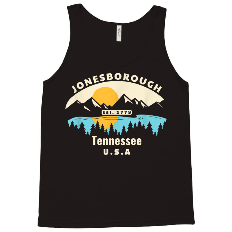 Jonesborough Tennessee Souvenir Mountain Sunset River T Shirt Tank Top by lorebrend | Artistshot