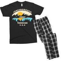 Jonesborough Tennessee Souvenir Mountain Sunset River T Shirt Men's T-shirt Pajama Set | Artistshot