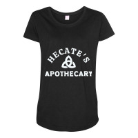 Triple Moon Goddess Hecate Tarot Card Wiccan Pagan Witch T Shirt Maternity Scoop Neck T-shirt | Artistshot