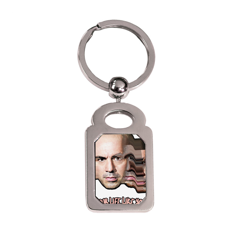 Live Your Life Like You’re The Hero In Your Own Movie Joe Rogan Silver Rectangle Keychain | Artistshot