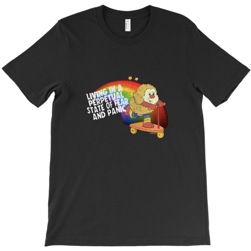 Living In A Perpetual State Of Fear & Panic Retro 80s Style Cartoon T-Shirt by bedaopini | Artistshot