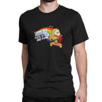 Living In A Perpetual State Of Fear & Panic Retro 80s Style Cartoon Classic T-shirt | Artistshot