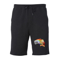 Living In A Perpetual State Of Fear & Panic Retro 80s Style Cartoon Fleece Short | Artistshot