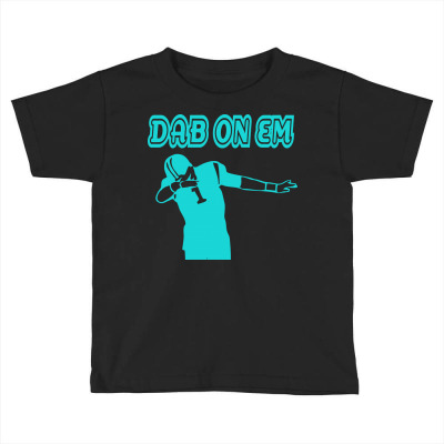 Cam Newton Carolina Panthers Dab On Em Toddler T-shirt Designed By Mdk Art