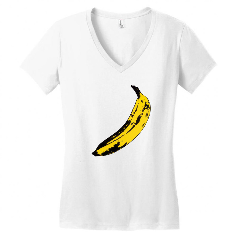 Velvet Underground Andy Warhol Banana Women's V-Neck T-Shirt by solehpati | Artistshot