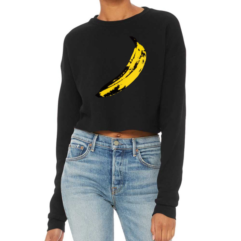 Velvet Underground Andy Warhol Banana Cropped Sweater by solehpati | Artistshot