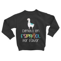 Womens En Espanol Por Favor Bilingual Spanish Teacher Gifts T Shirt Toddler Sweatshirt | Artistshot