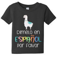 Womens En Espanol Por Favor Bilingual Spanish Teacher Gifts T Shirt Baby Tee | Artistshot