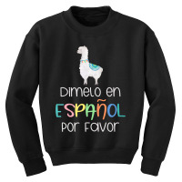 Womens En Espanol Por Favor Bilingual Spanish Teacher Gifts T Shirt Youth Sweatshirt | Artistshot