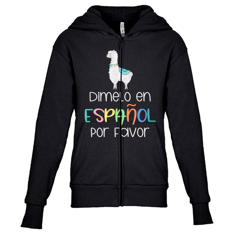 Womens En Espanol Por Favor Bilingual Spanish Teacher Gifts T Shirt Youth Zipper Hoodie by longduong89 | Artistshot