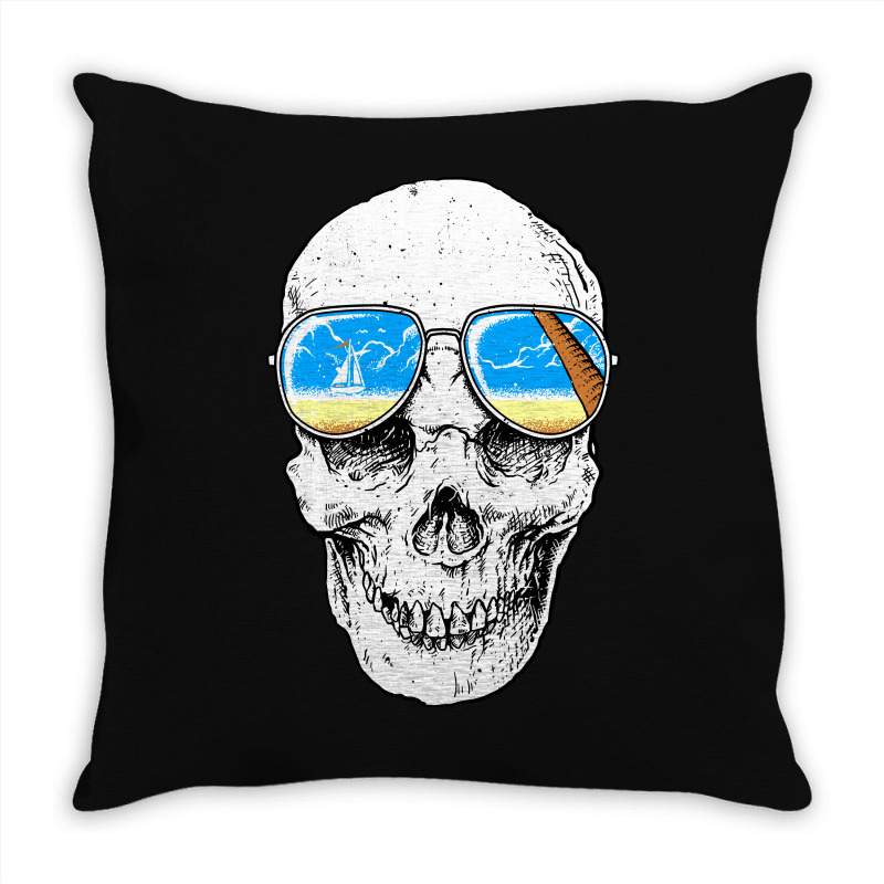 Skull Holiday Throw Pillow | Artistshot