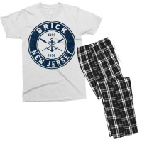 Brick New Jersey Nj Vintage Boat Anchor & Oars T Shirt Men's T-shirt Pajama Set | Artistshot