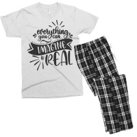 Everything You Can Imagine Is Real Men's T-shirt Pajama Set | Artistshot