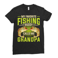 Fishing T  Shirt Hobby Fisher Angle Fish Grandpa Fathers Day Fisherman Ladies Fitted T-shirt | Artistshot