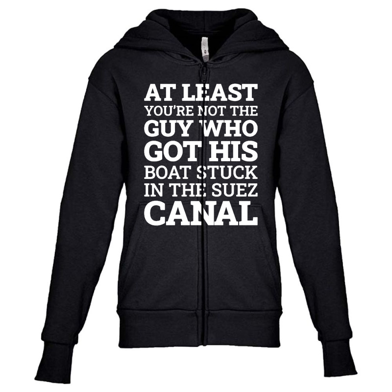 Suez Canal Stuck Funny Youth Zipper Hoodie by PaPa Boutique | Artistshot