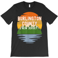 From Burlington County New Jersey Vintage Sunset T Shirt T-shirt | Artistshot