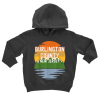 From Burlington County New Jersey Vintage Sunset T Shirt Toddler Hoodie | Artistshot