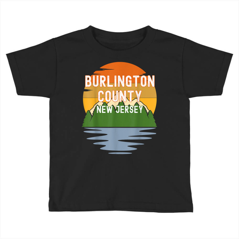 From Burlington County New Jersey Vintage Sunset T Shirt Toddler T-shirt | Artistshot