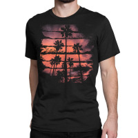 Palm Trees T  Shirt A Beautiful Painting That Shows The Atmosphere Of Classic T-shirt | Artistshot