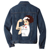 Womens Nurse Strong Woman Warrior Love Nursing T Shirt Men Denim Jacket | Artistshot