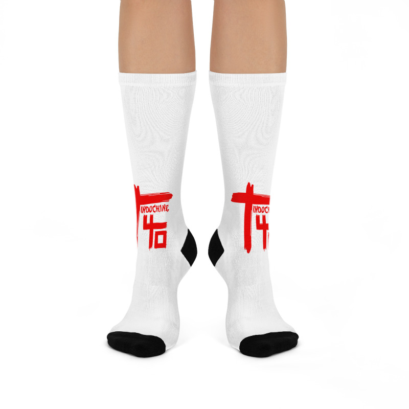 Indochine - French Pop Rock And New Wave Crew Socks | Artistshot