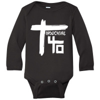 Indochine - French Pop Rock And New Wave Long Sleeve Baby Bodysuit | Artistshot