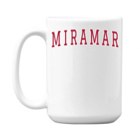 Miramar Florida Souvenir Sport College Style Text T Shirt 15 Oz Coffee Mug | Artistshot