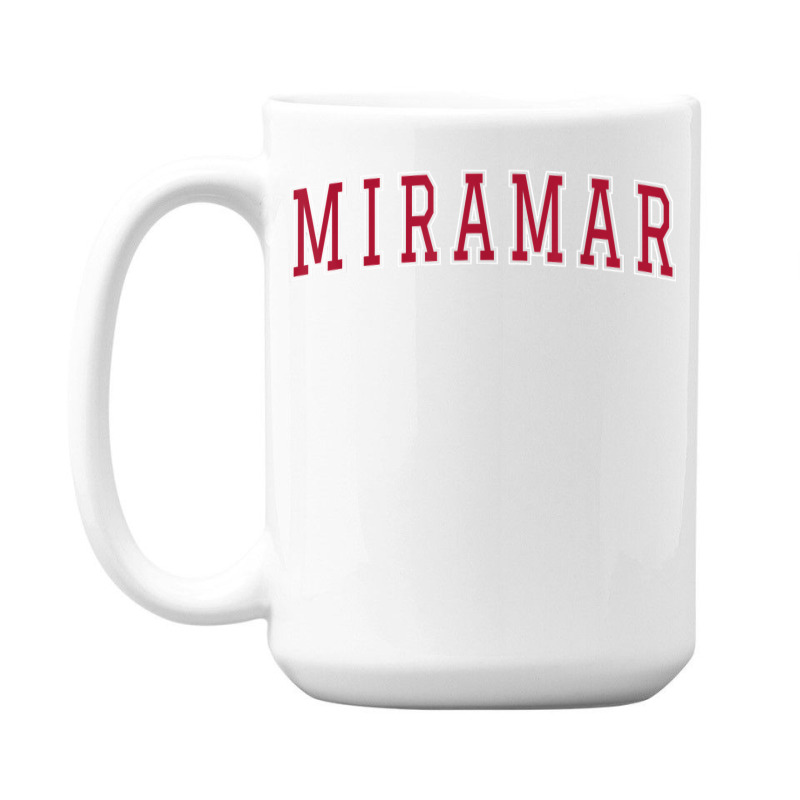 Miramar Florida Souvenir Sport College Style Text T Shirt 15 Oz Coffee Mug | Artistshot