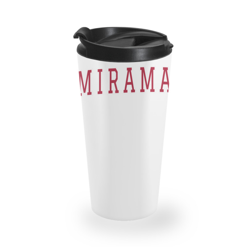 Miramar Florida Souvenir Sport College Style Text T Shirt Travel Mug | Artistshot