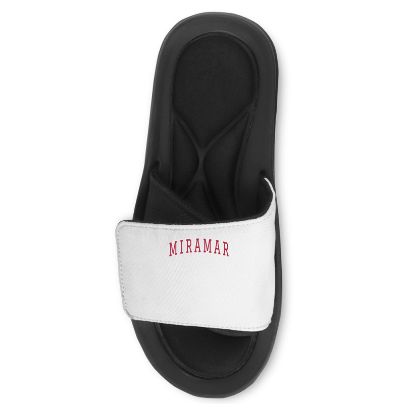 Miramar Florida Souvenir Sport College Style Text T Shirt Slide Sandal | Artistshot