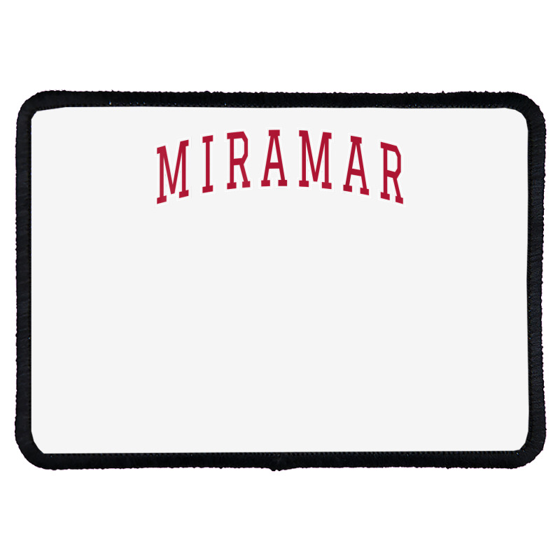 Miramar Florida Souvenir Sport College Style Text T Shirt Rectangle Patch | Artistshot