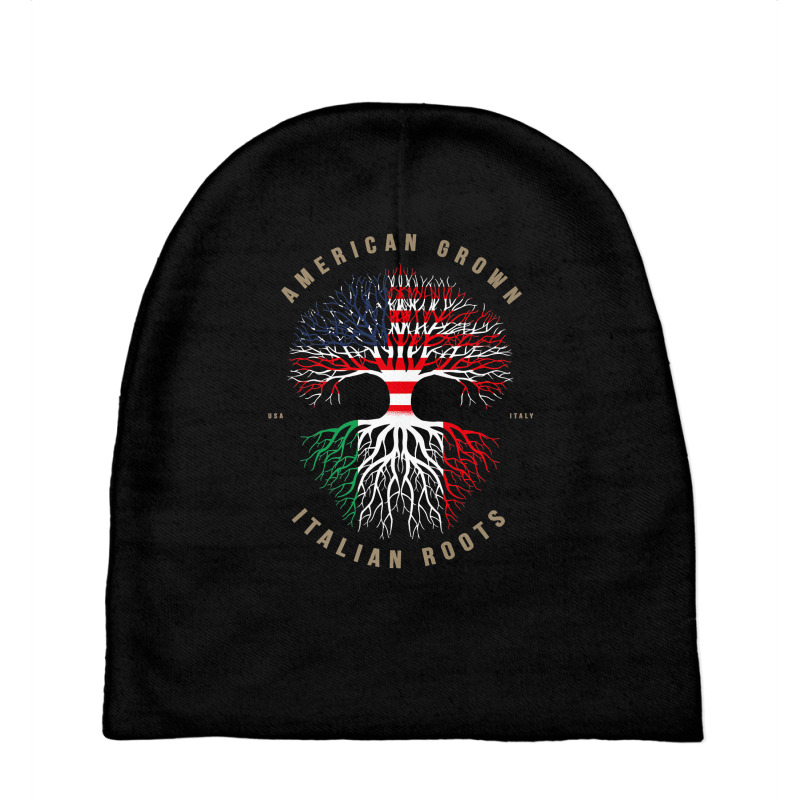 American Grown Italian Roots Italy Flag Premium T Shirt Baby Beanies by lorebrend | Artistshot